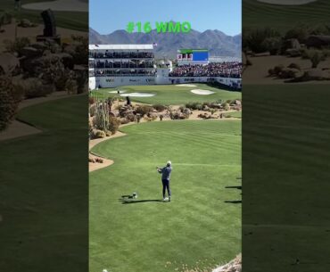 Tony Finau puts it to a foot on hole 16 at WMO #round1 #youtubeshorts #wastemanagement