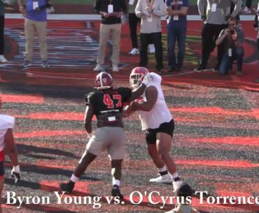 Senior Bowl 1v1 OL / DL Highlights Day 1 (American)