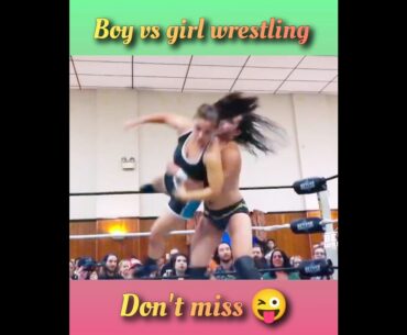 boy vs girl wrestling 😜💪 #shorts #wwe #gamingtube