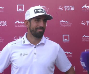 Matthieu Pavon Flash Interview Friday Second round 2023 Ras al Khaimah Championship