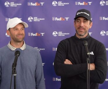 Ben Silverman & Aaron Rodgers Sunday Flash Interview 2023 AT&T Pebble Beach Pro-Am
