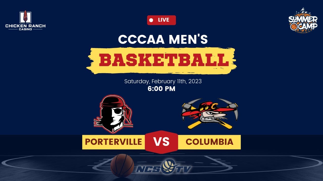 Porterville vs Columbia College Men’s Basketball LIVE 2/11/23 Porterville vs Columbia College Men's Basketball LIVE 2/11/23