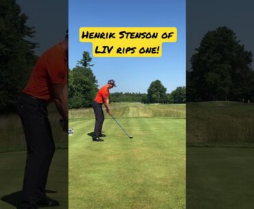 Henrik Stenson of LIV rips one! #henrikstenson #golf #tomgillisgolf