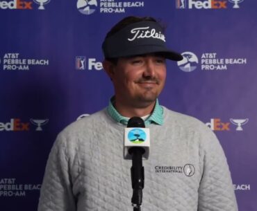 Hank Lebioda Friday Flash Interview 2023 AT&T Pebble Beach Pro-Am © PGA Tour