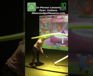 Junior Golf Lessons - Trackman Golf - Pool Noodle Swoosh - US Kids Golf
