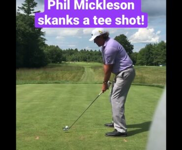 Phil Mickelson of Liv skanks a tee shot! #philmickelson #golf #shorts