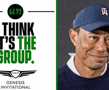 Tiger Woods Speaks on Round 1 of Genesis Invitational Alongside Rory McIlroy & Others | CBS Sports