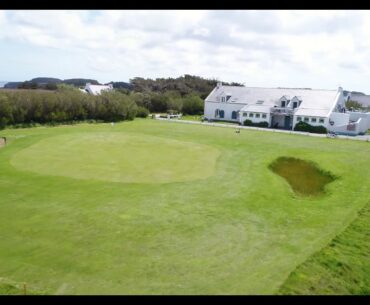 Golf de Belle Ile en Mer - drone aerial video - bleu - Hole#14