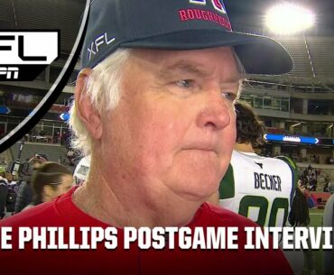 Wade Phillips says its great to be back to winning football games | XFL on ESPN