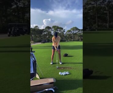 Beauty & Golf! Jessica Korda amazing golf swing! #shorts, #golfshorts, #bestgolf, #ladiesgolf