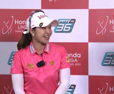🔴 สัมภาษณ์สด "โปรแหวน" พรอนงค์ เพชรล้ำ ผลงานเยี่ยมวันที่สอง Honda LPGA Thailand 2023