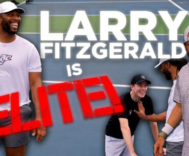 LARRY FITZGERALD IS A BEAST AT PICKLEBALL