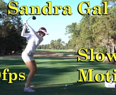 SANDRA GAL 120fps DTL DRIVER GOLF SWING 1080 HD
