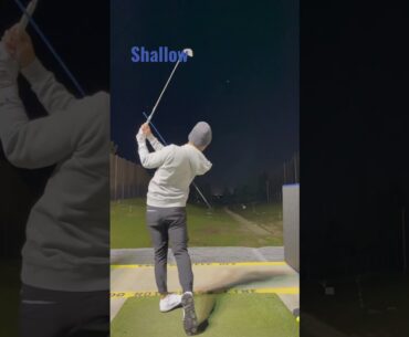 My favorite drill to get shallow | #golf #shorts