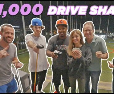 I Gave $1000 to RANDOM PEOPLE at Drive Shack