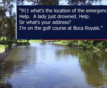 Golfer jumped into pond, tried to save woman being attacked by alligators: 911 calls