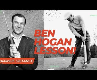 Ben Hogan GOLF SWING LESSON with Slow Motion Analysis
