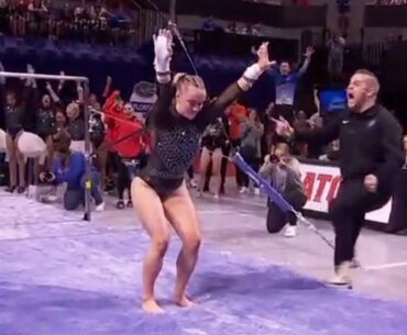 Riley Mccusker Career HIGH 9.950 Uneven Bars - senior Night - Florida vs Kentucky 2023