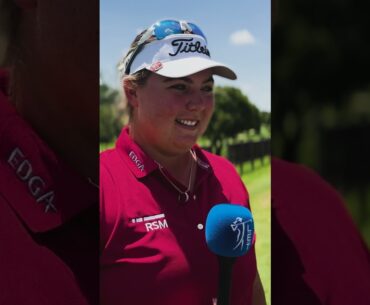Alice Hewson looks forward to the week ahead at Modderfontein Golf Club