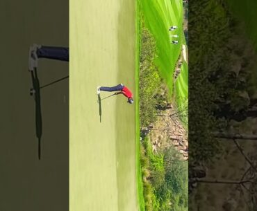 Ajeetesh Sandhu Hero India Open 2023 #shorts #crazy #funny #golf #fun #chipshot #flopshot #par #dlf