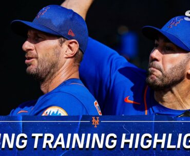 Max Scherzer, Justin Verlander throw bullpens, Mets take batting practice at spring training | SNY