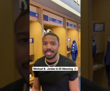 Michael B. Jordan stops by The Eli Manning Show 🥊 #shorts