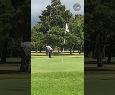 Solid Par on the 1st on his way to shooting 62