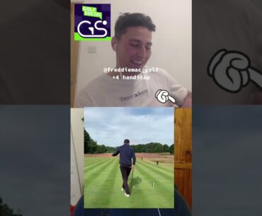 Elite amateur golfer (+4 handicap) talking about how to deal with first tee nerves, while narrating
