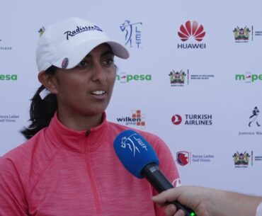 Aditi Ashok Flash Interview Saturday Third Round 2023 Magical Kenya Ladies Open