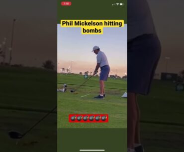 Phil Mickleson of LIV hitting bombs in Saudi Arabia! #philmickelson #golf #tomgillisgolf #shorts