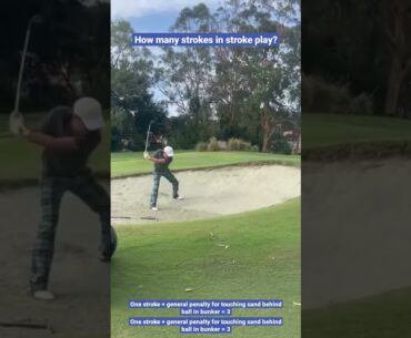 UNBELIEVABLE Number of Shots in a Bunker - Golf Rules Explained