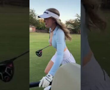 Don’t leave me behind 🥹 #golf #golfgirl #shorts