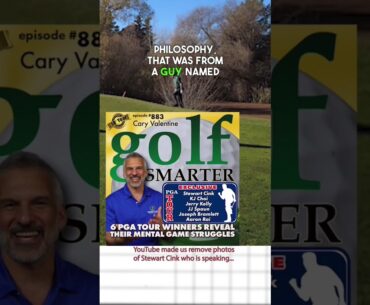 PGA tour winner, Stewart Cink, on the “Anyway Shot” from Golf Smarter podcast 883