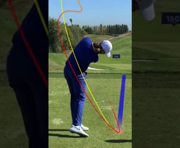 "Tommy Fleetwood" Three Quarter Slow Motion Swings Driver Iron
