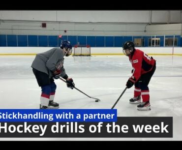 Hockey drills of the week - Stickhandling with a partner