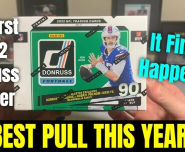 🔥IT FINALLY HAPPENED🔥 My Biggest Pull Of The Year Out of My FIRST 2022 Donruss Football Blaster Box!