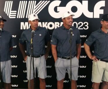 Charles Howell III and Crushers GC WINNERS Press Conference 2023 LIC Golf League Mayakoba