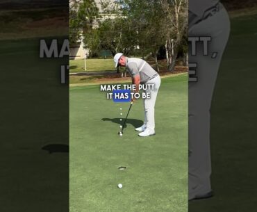Putting Drill! Put 6 balls down in a row, and the goal is to make 4 of the 6 #golf #golftips