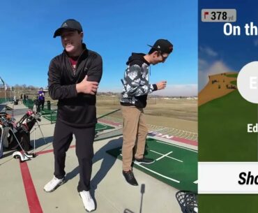 Mid-Handicap Golfers Compete for Bragging Rights on the Driving Range Part 2