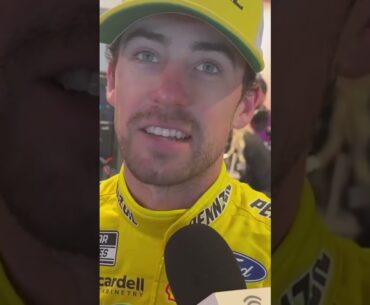 Ryan Blaney says Chase Elliott was bummed about the accident but is staying positive 🏁 #NASCAR