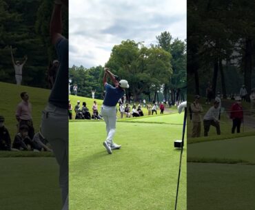 飛ばし屋キャメロン・チャンプ度肝を抜く3Wティーショット　#zozochampionship #golf #ゴルフ  #cameronchamp