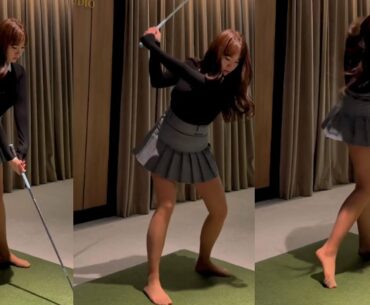 역시, 간지나는 스윙 예술이예요 👏👏👏 | Morning GOLF VIỆT