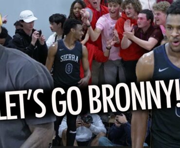 Bronny James INSANE Playoff Game Had LeBron WORRIED vs Bishop Montgomery!