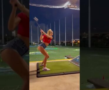 Golf Babe 😍😍😍 Swings Away #shorts #golfbabe