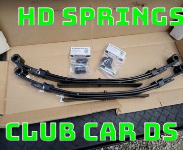 Heavy Duty Golf Cart Rear Springs Install On A 2007 Club Car DS