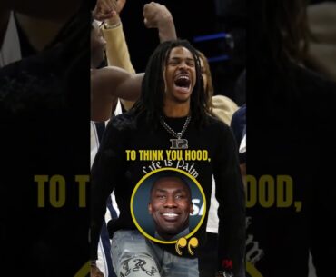 "Bro, you not hard" - Shannon Sharpe wants Ja Morant to stop acting like a gangster