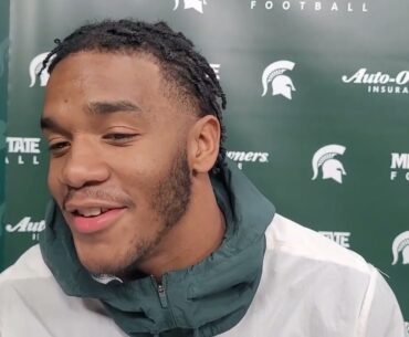 Michigan State linebacker commit Jordan Hall arrives on campus