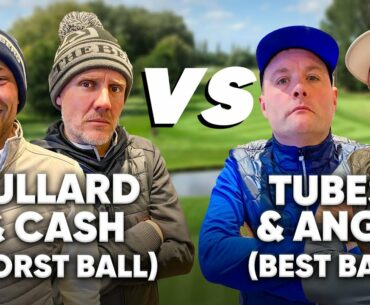 Is Matty Cash The Best Footballer Golfer ? Cash & Bullard WORST BALL V Tubes & Ange BEST BALL !!!