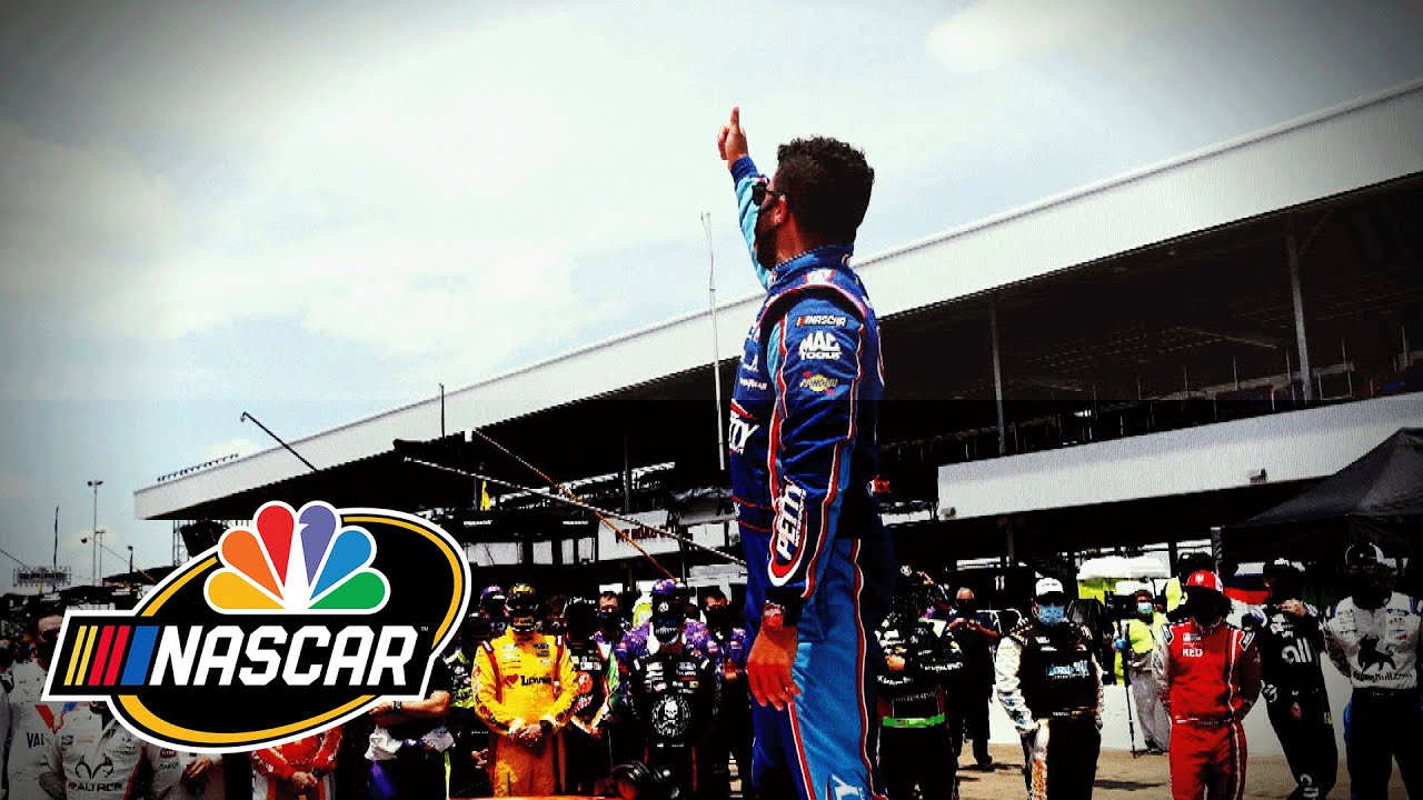 Standing with Bubba Wallace at Talladega | NASCAR 75th Anniversary Moments | Motorsports on NBC Standing with Bubba Wallace at Talladega | NASCAR 75th Anniversary Moments | Motorsports on NBC