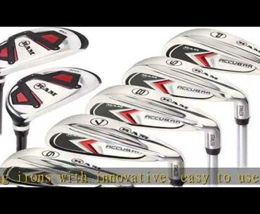 Ram Golf Accubar Mens Right Hand Clubs Iron Set 6-7-8-9-PW with Hybrids 24° and 27°